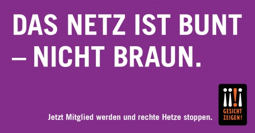 das netz ist bunt nicht braun